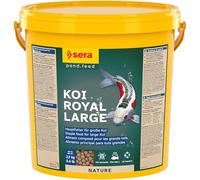 sera koi Royal Large 10 L 2,9 KG | Alimento Principal para Koi Grandes a Partir de 25 cm | Granulado Flotante con 4% de harina de Insectos | para Crecimiento, defensas y alimentación Todo el año