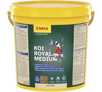 Sera koi Royal Medium 21 L (5,65 kg) | Alimento para Peces Koi de 12-25 cm | Granulado Flotante para un Crecimiento equilibrado | Fácil de digerir | Alimentación Completa Durante Todo el año