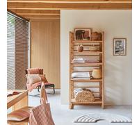 Sera - Librería alta infantil de teca maciza H 180 x B 80 x T 40 cm