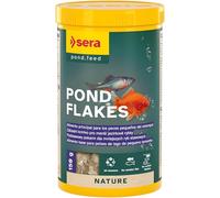 Sera Flakes - EL Largo Flotante Comida en Copos para pequeños Peces de Estanque - 1.000 ML