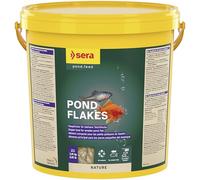sera Pond Flakes Nature Nature - Comida Flotante para Peces de Estanque pequeños, 21 litros, para Peces de Colores