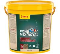 Sera Pond Mix Royal 21 L (3,5 kg) | Mezcla variada para estanques con diversas Especies de Peces | Mezcla nutritiva Que se compone de Escamas, Tres Tipos de granulados y gammarus Enteros