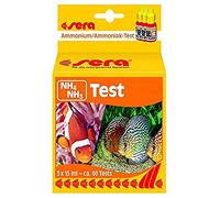 sera Prueba de amonio/amoniaco 04910 (NH4/NH3), prueba de agua para aproximadamente 60 mediciones, mide amonio y amoniaco de forma fiable y precisa, para agua dulce y de mar, en acuario o estanque, 45