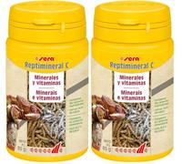 Sera Repptimineral C 100 ml de alimento complementario de una Mezcla concentrada de minerales y vitaminas para Todos los Reptiles y Tortugas de Agua, se adhiere Perfectamente a la Comida Viva