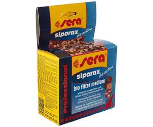 Sera siporax Bio Active la Nueva Tipo de Agua Tratamiento, Reduce ya Después de 24h amonio, nitritos y Nitrato & es un Filtro de Alto Rendimiento Medium (Incluso Limpiar Tabla Forma)