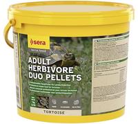 sera Tortoise Adult Herbivore Duo Pellets 3,8L (1kg) | Alimento para Tortugas terrestres | Comida Tortuga | También para Iguanas | Comida Natural con Hierbas | Alta aceptación y fácil digestión