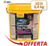 Sera Turtle Adult Carnivor Duo Pellets Mangime Para Reptiles 10 Litri (3,4 Kg)