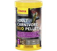 sera Turtle Adult Carnivore Duo Pellets 1.000ml (310g)| Comida para Tortugas de Agua Adultas carnívoras | Alimento Premium para Tortugas | Alto Contenido de Pescado | Comida Tortuga