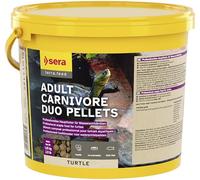 sera Turtle Adult Carnivore Duo Pellets 3,8L (1,15kg) | Comida para Tortugas de Agua Adultas carnívoras | Alimento Premium para Tortugas | Alto Contenido de Pescado | Comida Tortuga