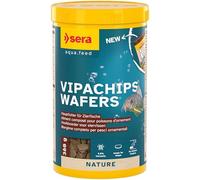 Sera vipachips wafers 1 L (380 g) | alimento Principal para Peces Ornamentales Que se alimentan en el Fondo | Chips Que Mantienen su Forma Durante Mucho Tiempo