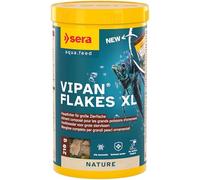 Sera Vipan Flakes XL 1000 ml (210 g) | Alimento Principal XL para Peces Ornamentales | Sin colorantes ni conservantes | con 4% de harina de Insectos | Nutrición Natural | Promueve un Crecimiento