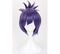 Seraph Of The End Lacus Welt Owari No Seraph Cosplay peluca corta púrpura pelucas de cabello sintético + gorra de peluca AZ-429