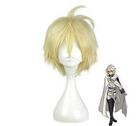 Seraph of the End Mikaela Hyakuya peluca Cosplay disfraz Owari no Seraph hombres mujeres pelucas de fiesta de pelo sintético corto