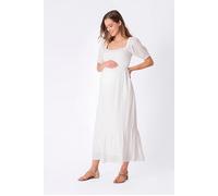Seraphine Shirred Maternity Dress White Talla: 6 | Vestidos Outlet | Mujer | Blanco