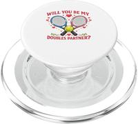 ¿Serás mi compañero de Dobles en Tennis Valentine? PopSockets PopGrip para MagSafe