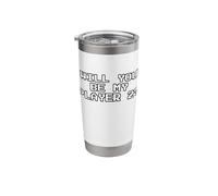 Serás mi jugador 2 videojuegos de jugador Vaso térmico de acero inoxidable de doble pared