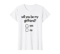¿Serás mi Novia? | Sí | No Camiseta gráfica económica, Mujer, Blanco, XS