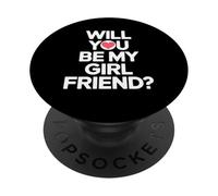 Serás mi Novia Unique Girlfriend Valentines PopSockets PopGrip Adhesivo