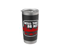 ¿Serás mi San Valentín? Día de San Valentín Hombres Mujeres Amor Vaso térmico de acero inoxidable de doble pared