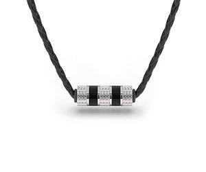 SERASAR Collar Cuero para Hombre Muchacho Plata Tribal Masculino 50cm Joyas Hombres Regalo Padre