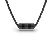 SERASAR Collar de Cuero para Hombre Muchacho Negro Tribal Masculino 50cm Joyas Hombres Regalo Novio