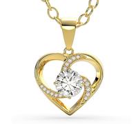 SERASAR Collar Mujer Corazón Oro Colgante Dorada Regalo Mujer Cumpleaños
