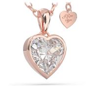 SERASAR Collar Mujer Corazón Oro Rosa Cadena Acero Día de la Madre Amor