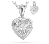 SERASAR Collar de las Señoras la Joyería Acero Inoxidable 316L 18 Quilates Oro Mujeres Corazón Colgante s Cumpleaños