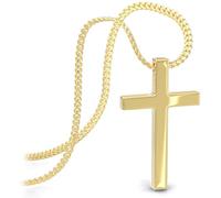 SERASAR Cruz Collar Cadena de Oro Señoras Joyería 585 Real para Mujeres Impermeable Día la Madre Regalo Navidad