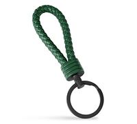 SERASAR | Llavero de Cuero con Anilla de Acero Inoxidable - Anillas Adicionales para Llaves Pequeñas - Ideal para Llaves Coche, Motocicleta, Bicicleta y Casa - con Caja Regalo Hombre y Mujer