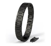 SERASAR | Pulsera de Acero Inoxidable Premium para Hombre [Power] | Acero Quirúrgico 316L | Impermeable | Cierre de Seguridad | Tres Colores | Incluye Joyero