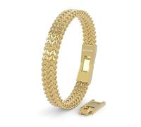 SERASAR Pulsera de Oro Acero Inoxidable para Hombre Joyería Moda Caballero