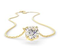 SERASAR Señoras Collar De Oro Joyas 585 Collar De Oro Real Collar De Joyas Para Las Mujeres Colgante De Piedra Simple Colgante De Diamantes Regalo Del Día De La Madre 30 Cumpleaños Mujeres