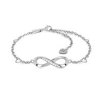 SERASAR Tobillera Infinity Mujer en Negro, Mujer, Joyas Plata de ley 925 Original 925, Regalo Joyería para Hermana, Madre