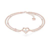 SERASAR Tobillera Mujer Corazón Oro Rosa Impermeable Cadena Ajustable Mujer