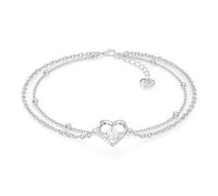 SERASAR Tobillera Mujer Corazón Plata Acero 316L Joyería Amiga Regalo Amor