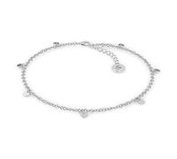 SERASAR Tobillera Mujer Moneda Plata Acero Playa Verano Joyería Plateada
