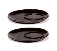 Serax 2 Platillos para taza de café La Mère Ø14.5 cm Dark brown