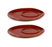 Serax 2 Platillos para taza de café La Mère Ø14.5 cm Venetian red