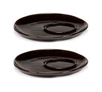 Serax 2 Platillos para taza expreso La Mère Ø11 cm Dark brown