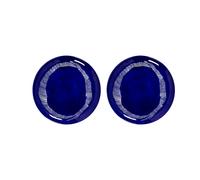Serax 2 Platos Ottolenghi Feast L Ø26.5 cm Dark blue stripes-white
