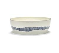 Serax Ensaladera Ottolenghi Feast Ø27.5 cm White stripes-blue