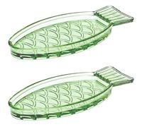 Serax Paola Navone - Plato para servir | Cristalería de pescado y pescado | Bandeja verde para servir | Esenciales de alojamiento | Bandejas para servir alimentos