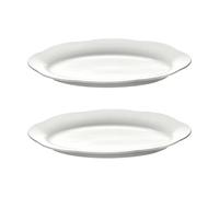 Serax Plato hondo Silhouette oval L 21x30 cm set de 2 White