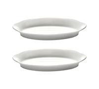 Serax Plato hondo Silhouette oval M 15x24.5 cm set de 2 White