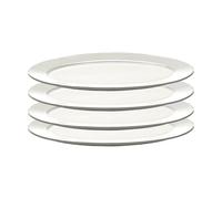Serax Plato Silhouette oval S 10x18.5 cm set de 4 White