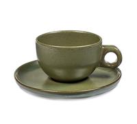 Serax Taza cappuccino y platillo Surface 23 cl Camogreen