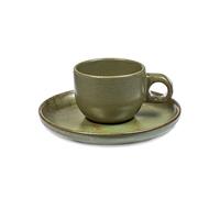 Serax Taza espresso y platillo Surface 10 cl Camogreen