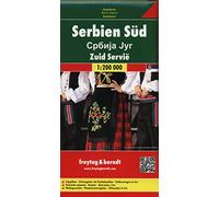 Serbia sur, mapa de carreteras. Escala 1:200.000. Freytag & Berndt.: Wegenkaart 1:200 000
