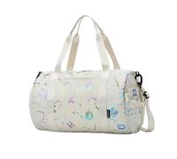 SERDAS Bolsa cruzada impermeable para gimnasio, yoga, deporte, baile, para niñas, niños, graffiti, impresión, viajes, fitness, siwmming, seco, húmedo, impermeable, beige, Talla única